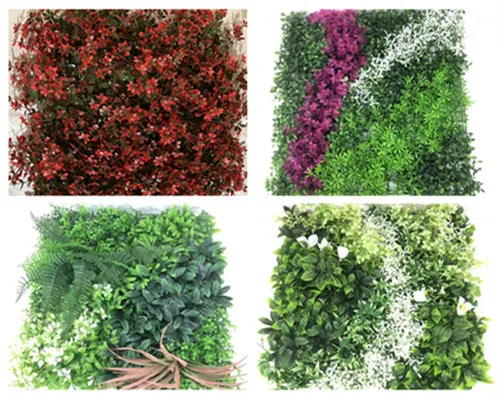 Abilità di abbinamento di muro di erba artificiale e piante sospese artificiali