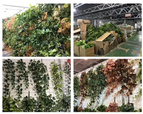 Giardino verticale con piante artificiali sospese: una strategia di design del muro che salva spaziale e che migliora
