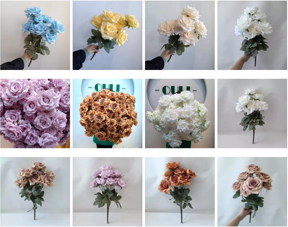 Guida all'ingrosso dei bouquet rosa artificiali