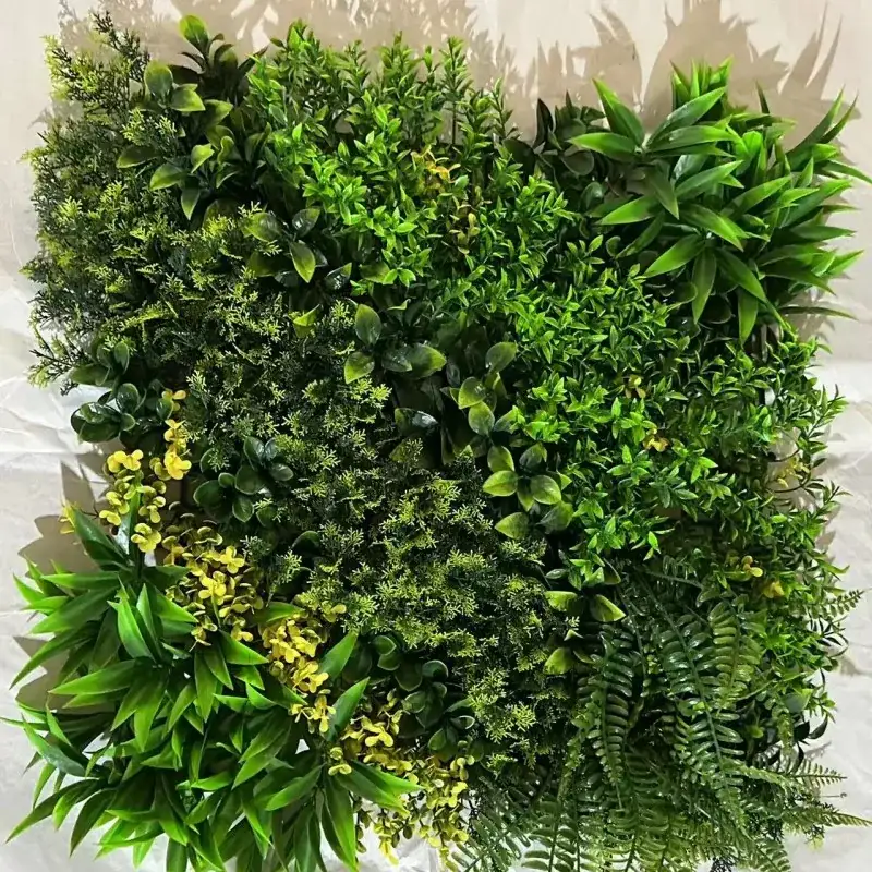 Erba artificiale sul muro