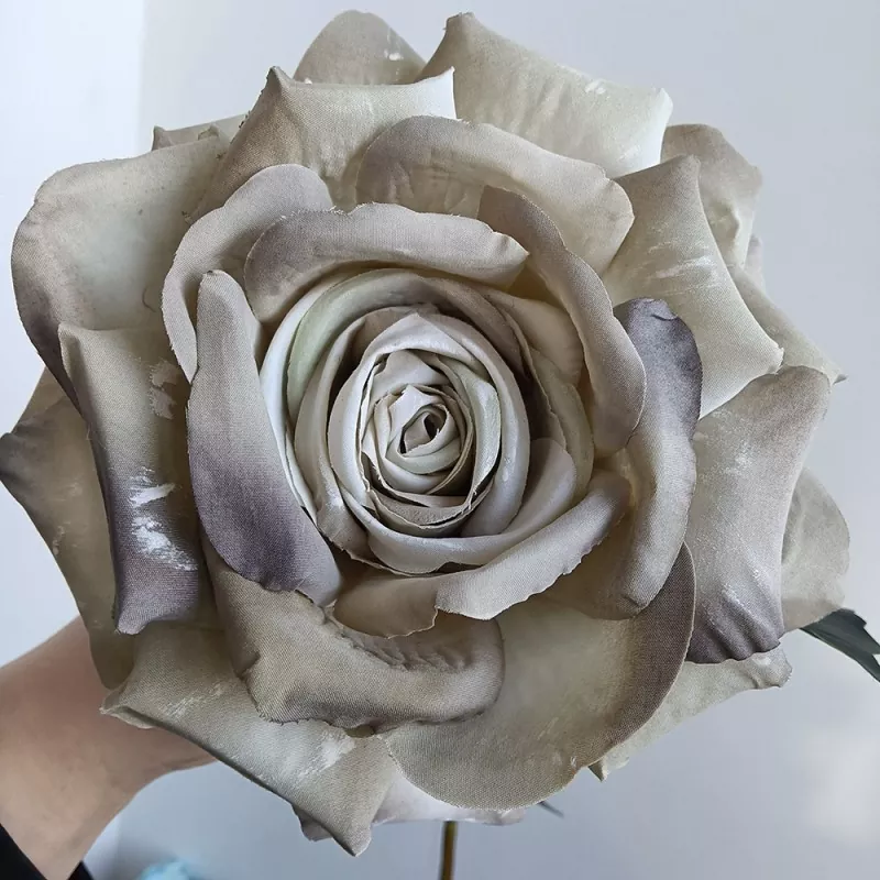 dusty rose artificial flowers in neutral wedding palette