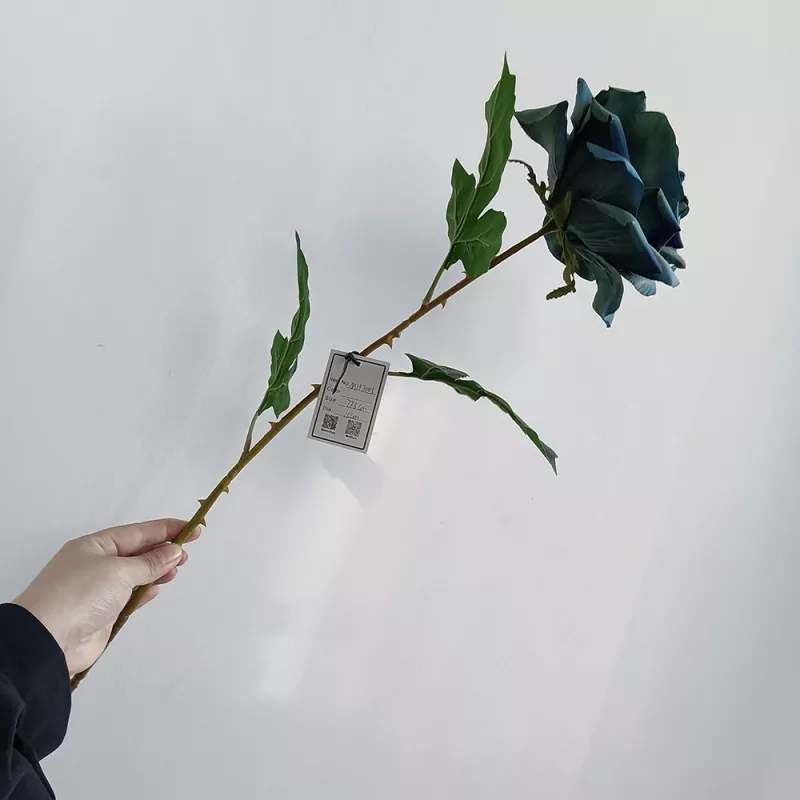 realistic fake rose in soft pink for home decoration