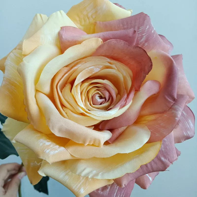 elegant faux rose arrangements for wedding centerpiece