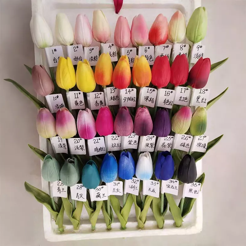 Vero tocco di fiori di tulipano artificiale