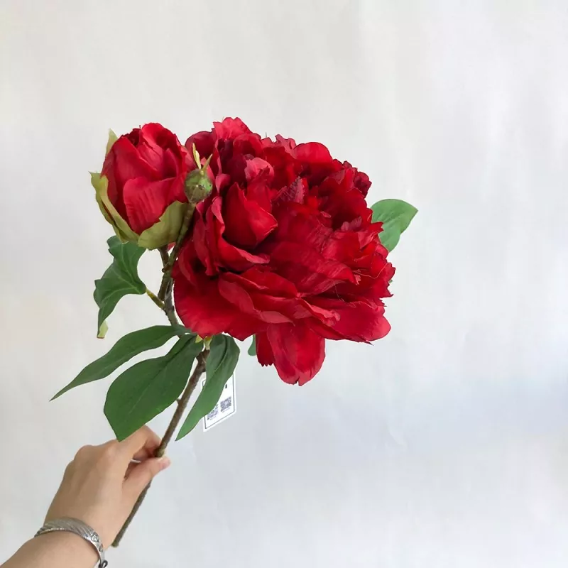 Fiori di peonia artificiale di seta