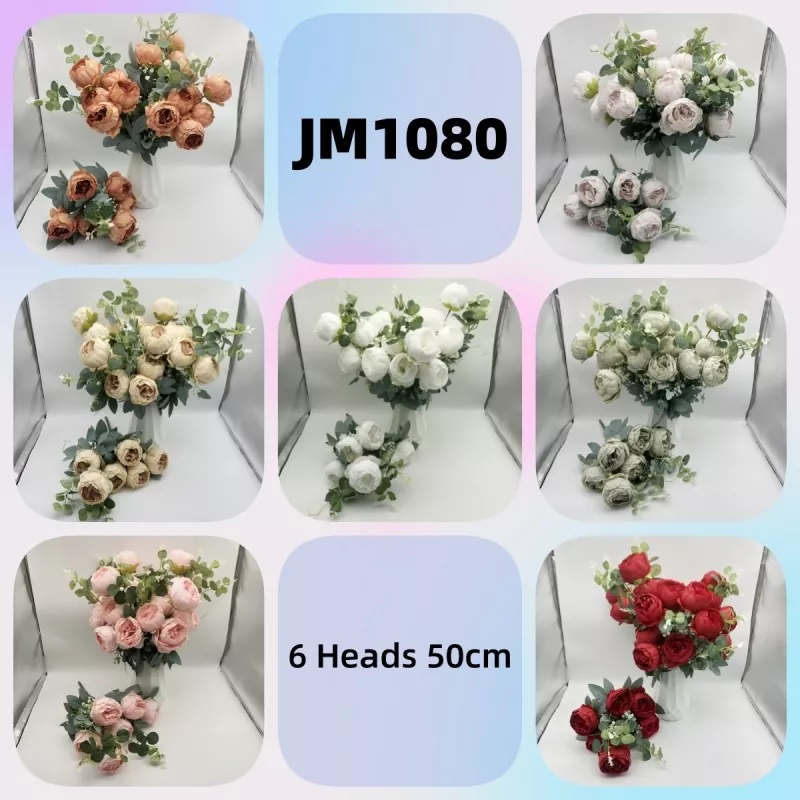 Fiori di seta Funco bouquet peonia